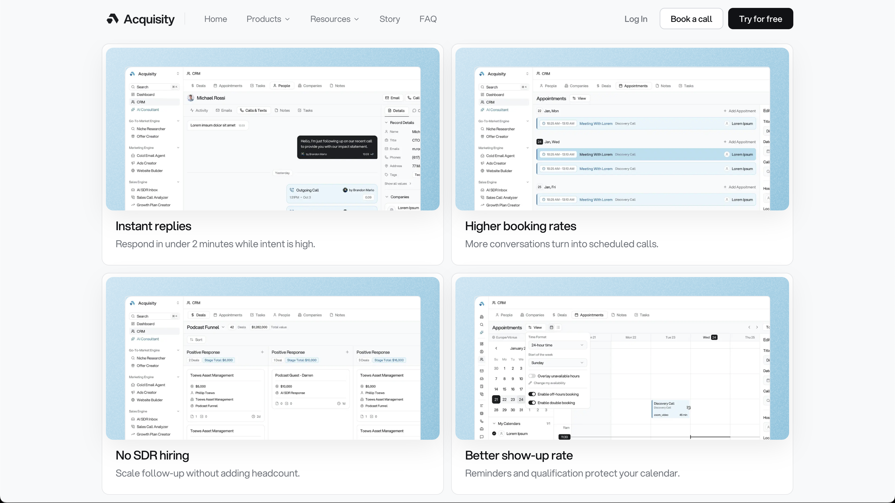 Acquisity - Screenshot 3 showing product features and functionality