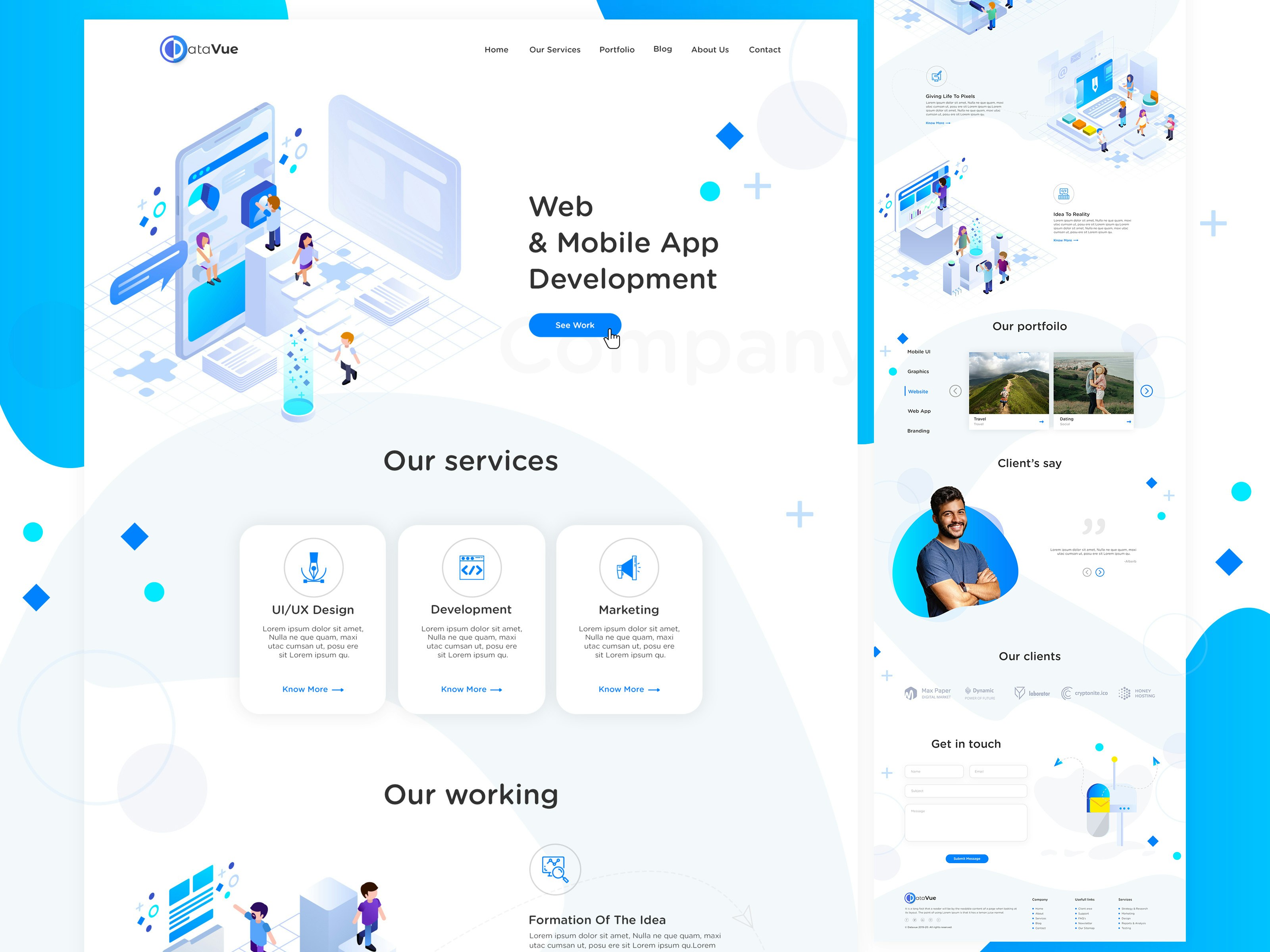 Web and App Development Company Design