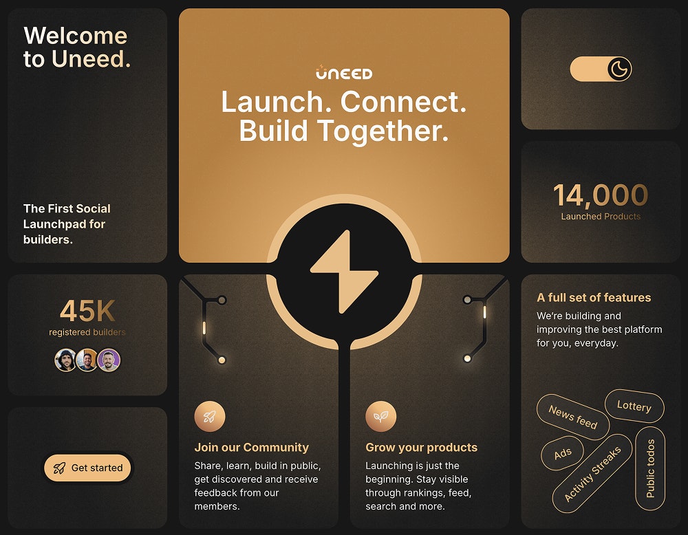 Uneed Platform Screenshot