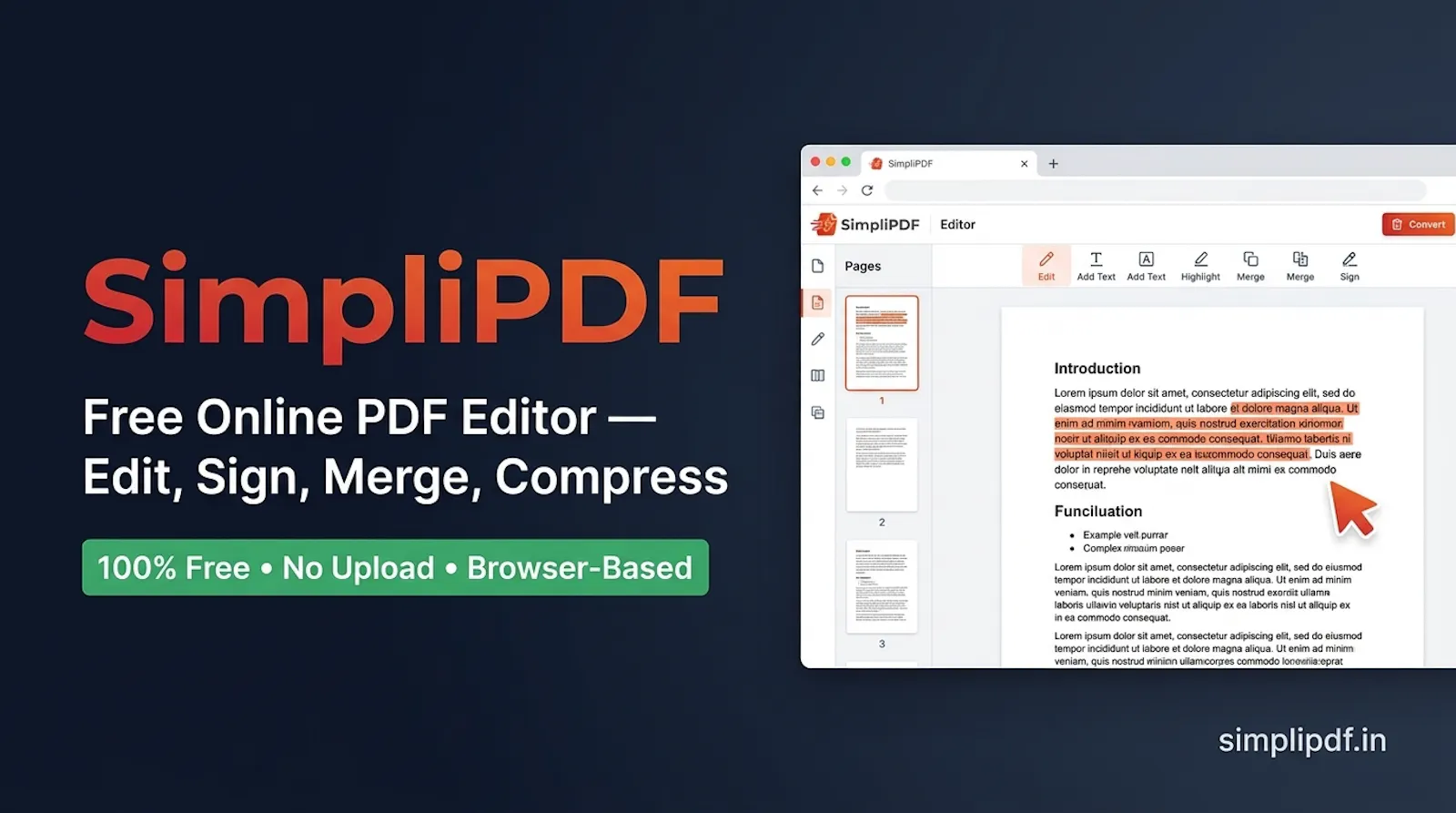 SimpliPDF screenshot 1