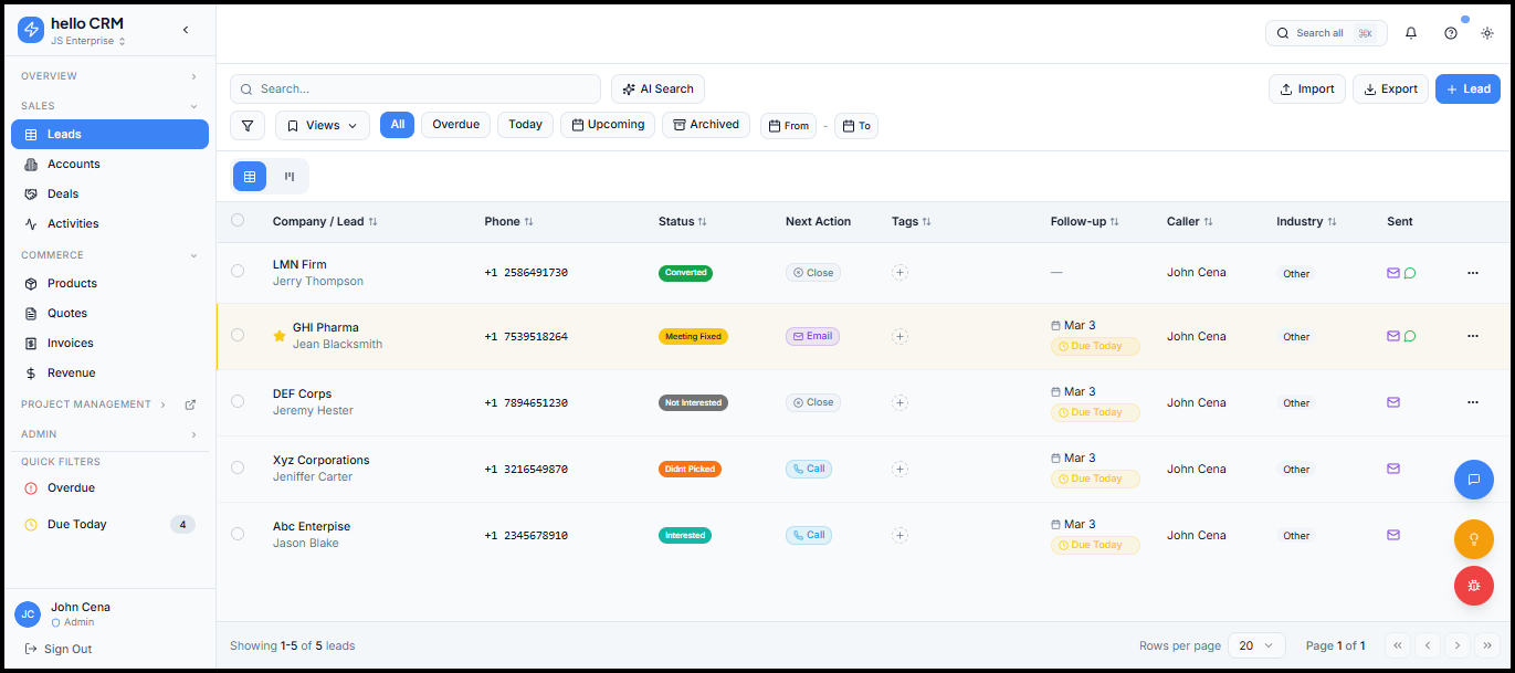 HelloGrowthCRM gallery image