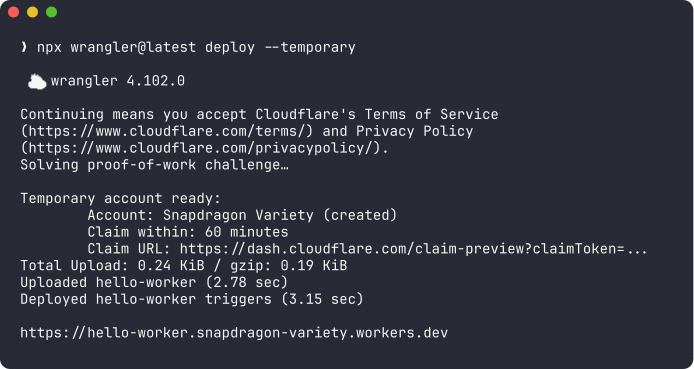 Cloudflare Temporary Accounts gallery image