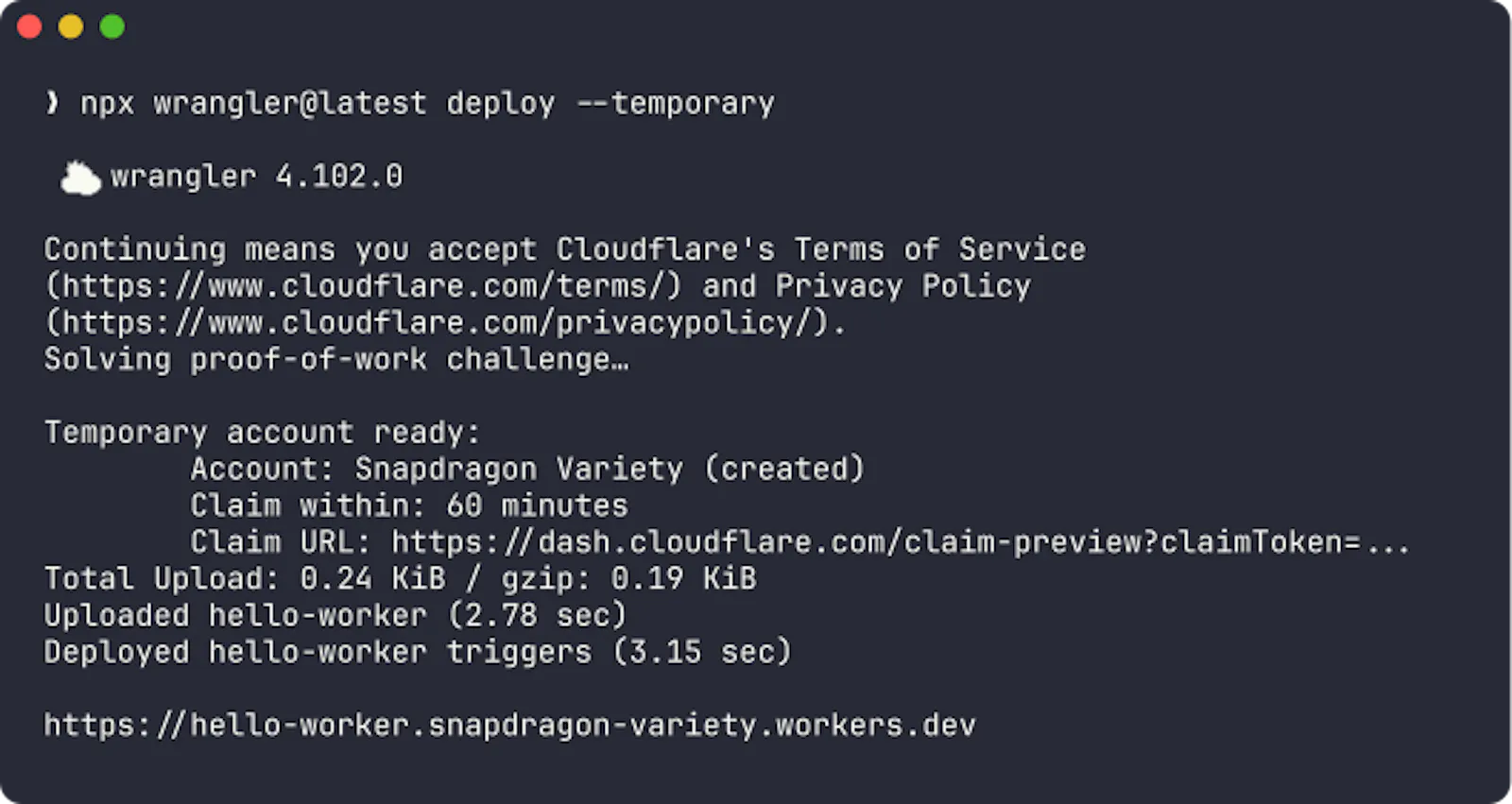 Cloudflare Temporary Accounts screenshot 4