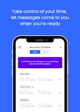 Tempo Messenger app interface with sleek design and productivity features