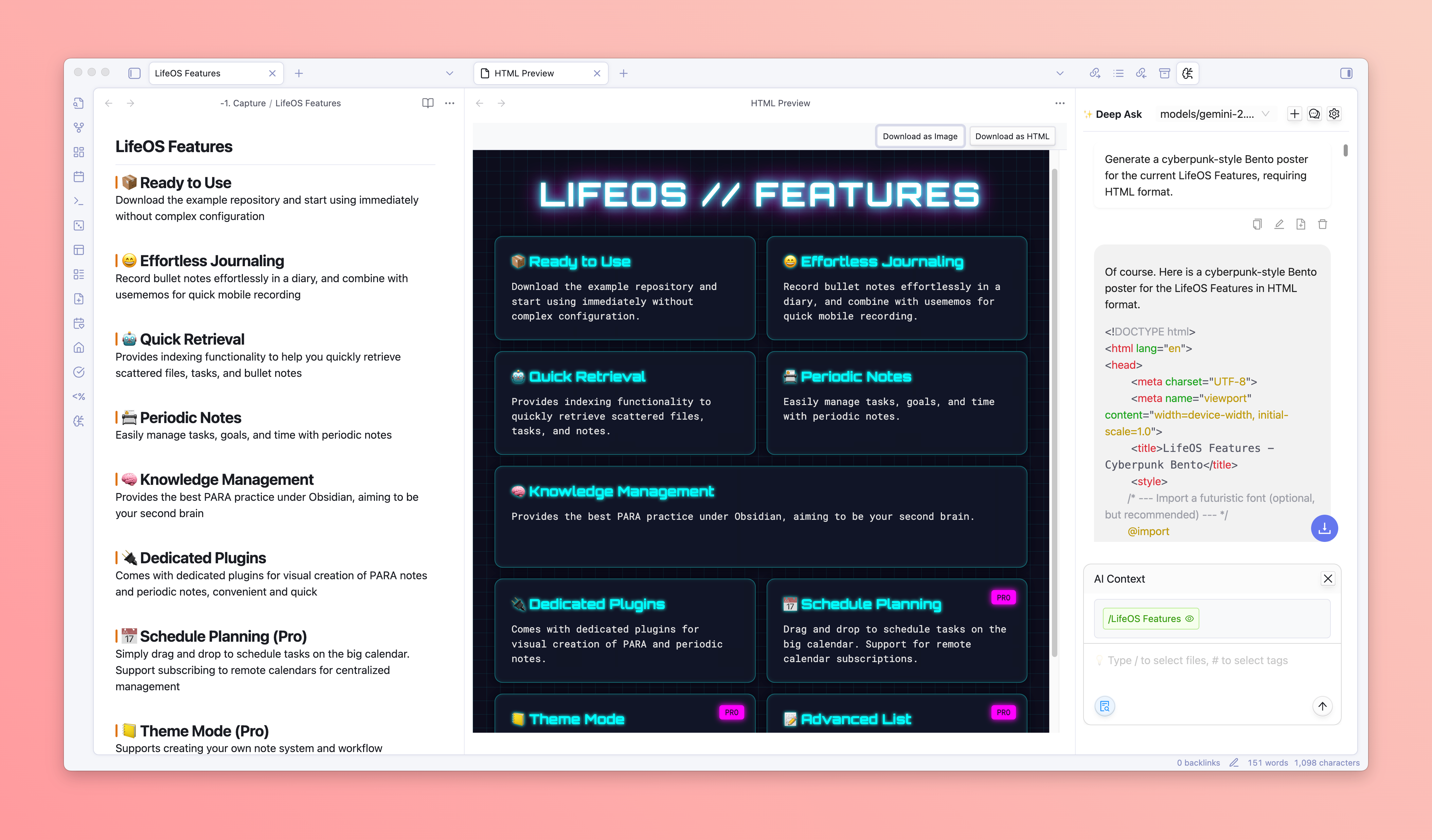 Deepask Ai per Obsidian - Il plugin di chat AI Obsidian migliora la gestione della conoscenza media 8