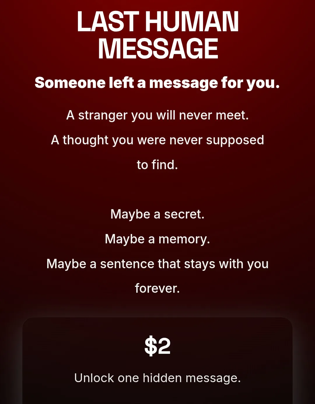 Last Human Message