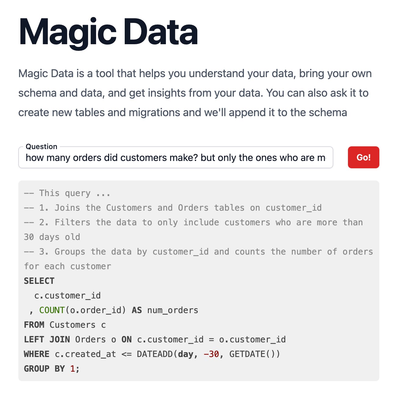 Magic SQL media 1