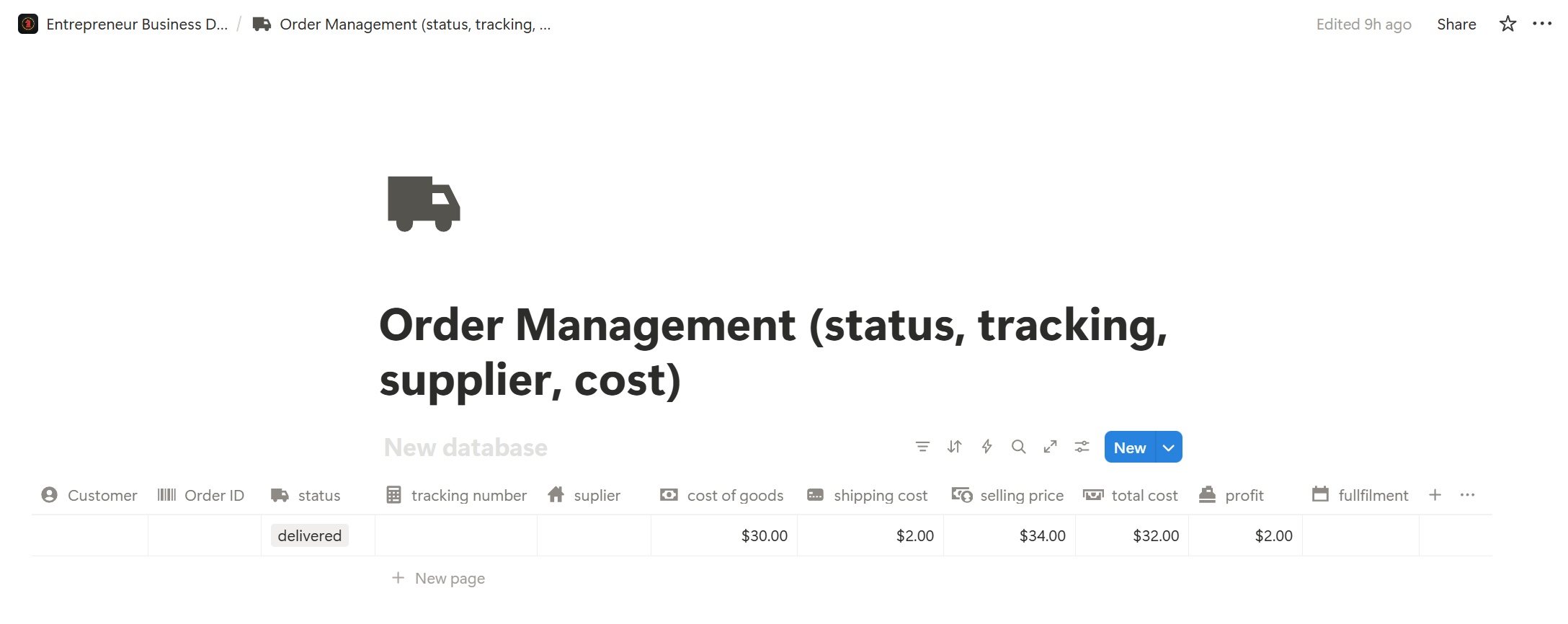 Entrepreneur Business Dashboard  gallery image