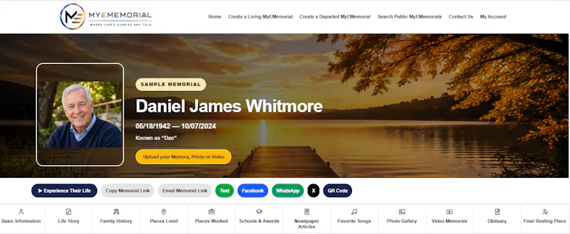 MyEMemorial screenshot 2