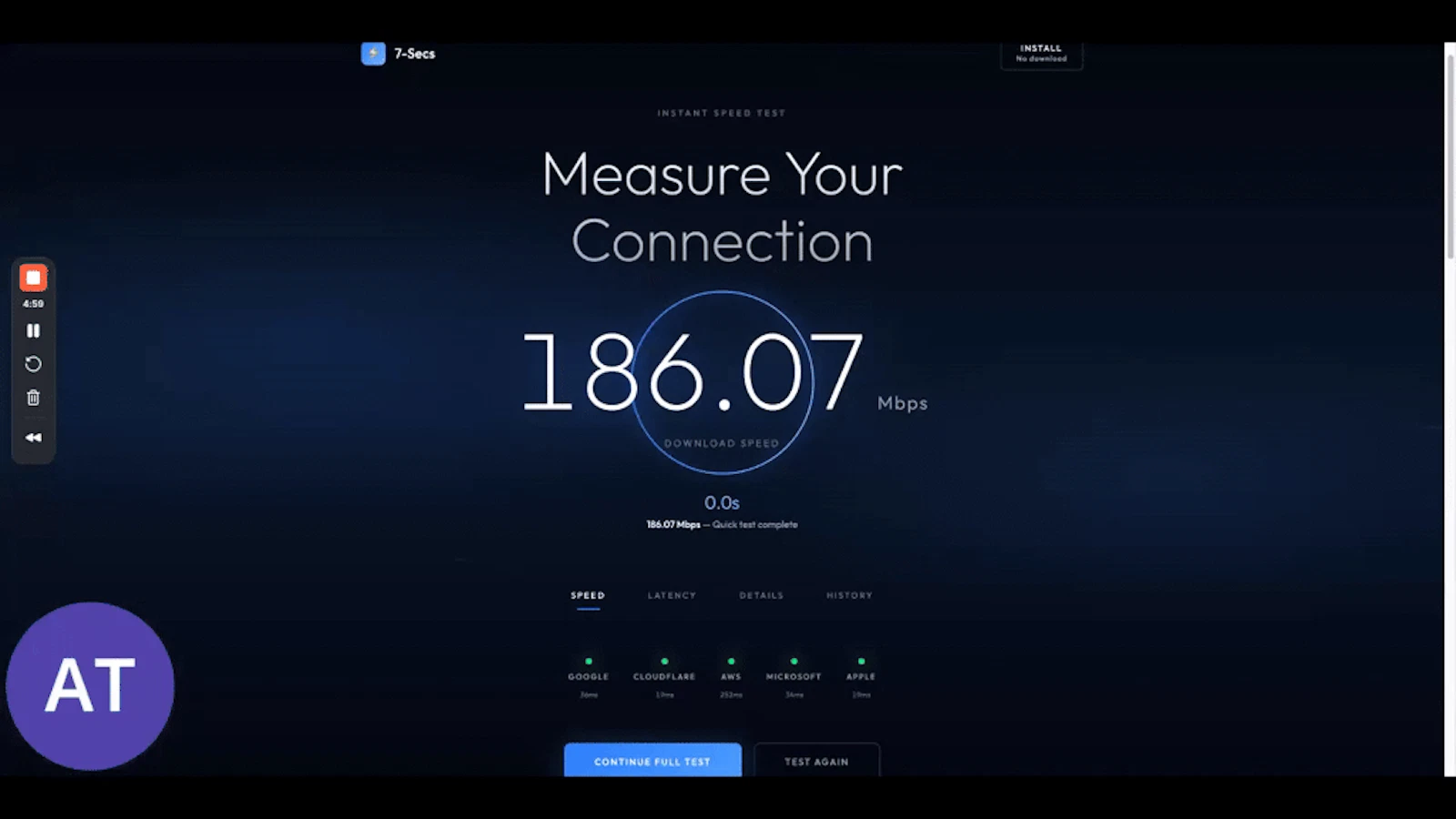 7 Seconds | Lightning Speed Test screenshot 1 (video preview)