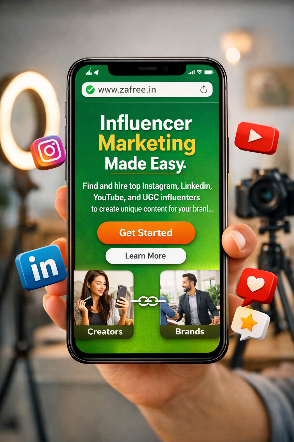 Zafree- Ai influncer marketplace gallery image