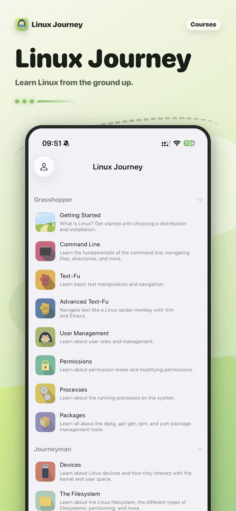 Linux Journey screenshot 1
