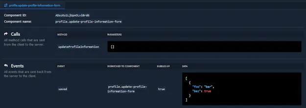 Devtools for Livewire gallery image