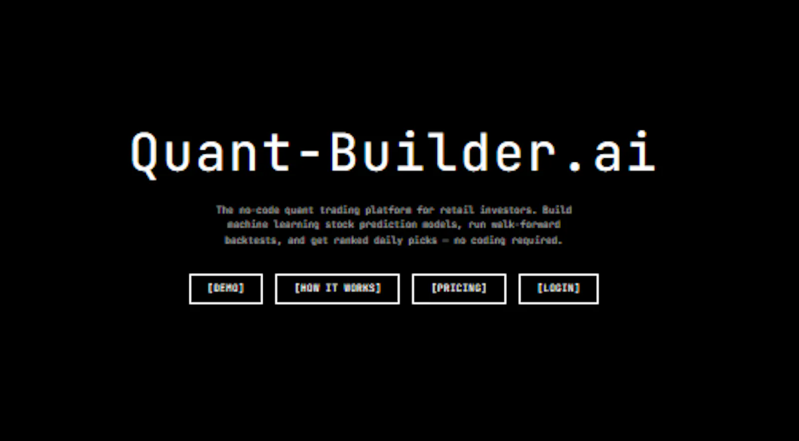 Quant-Builder.ai - Simplifying Quant  screenshot 1