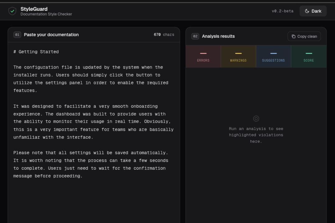StyleGuard — Documentation Style Checker gallery image