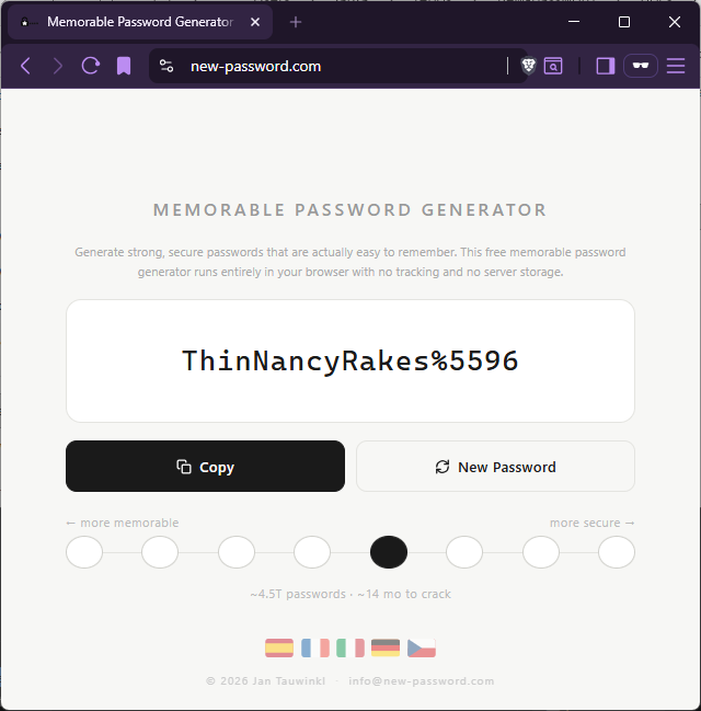 Memorable Password Generator gallery image