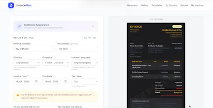 InvoiceGen gallery image