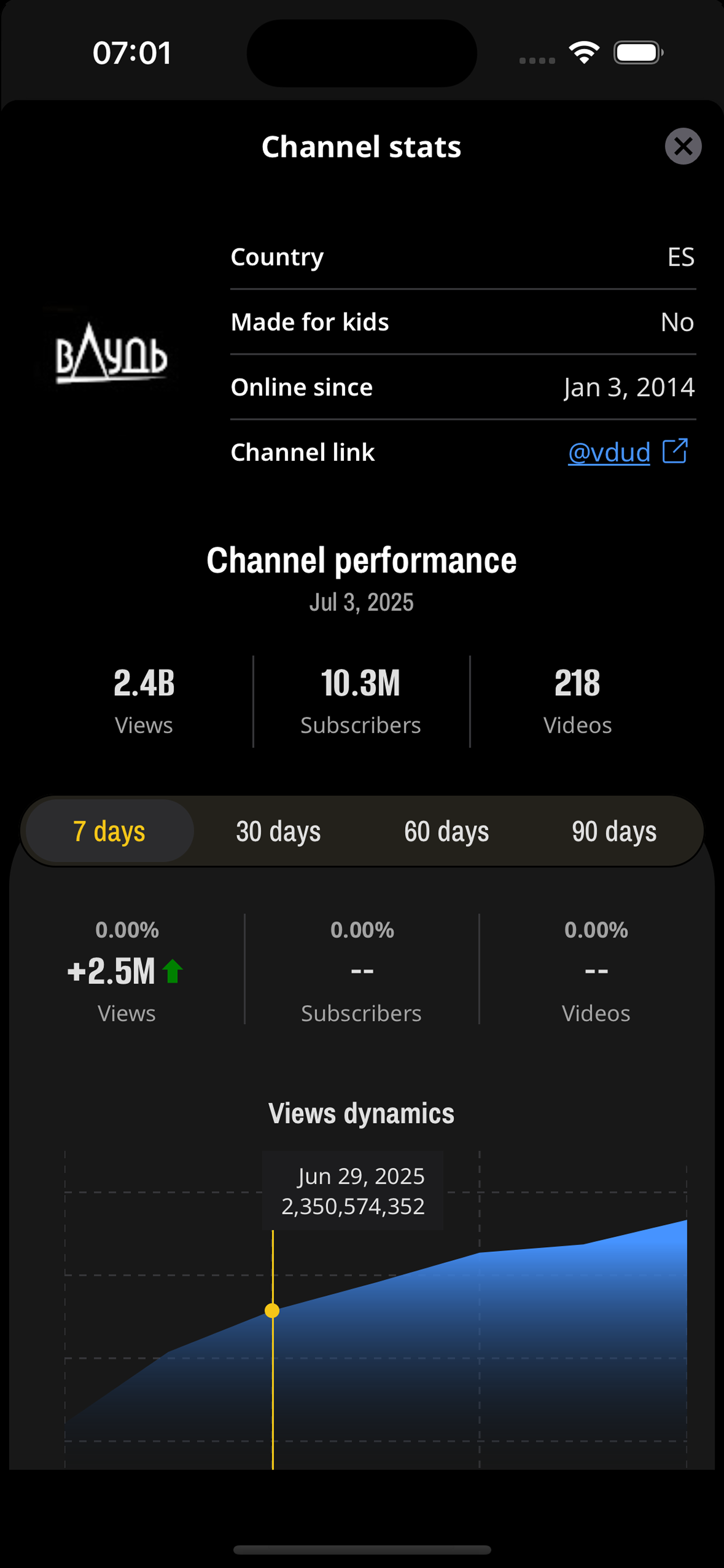 Influencemeter iOS app gallery image