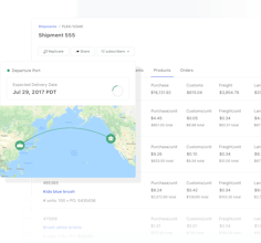 Flexport's Real-Time Freight Tracking Dashboard gallery image