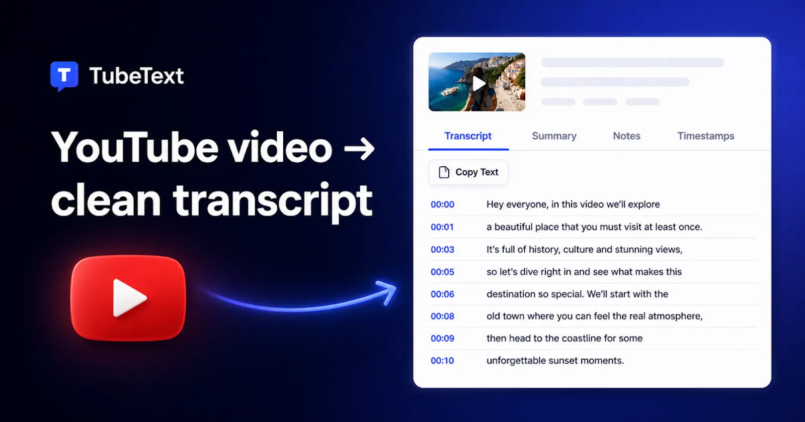 TubeText screenshot 1