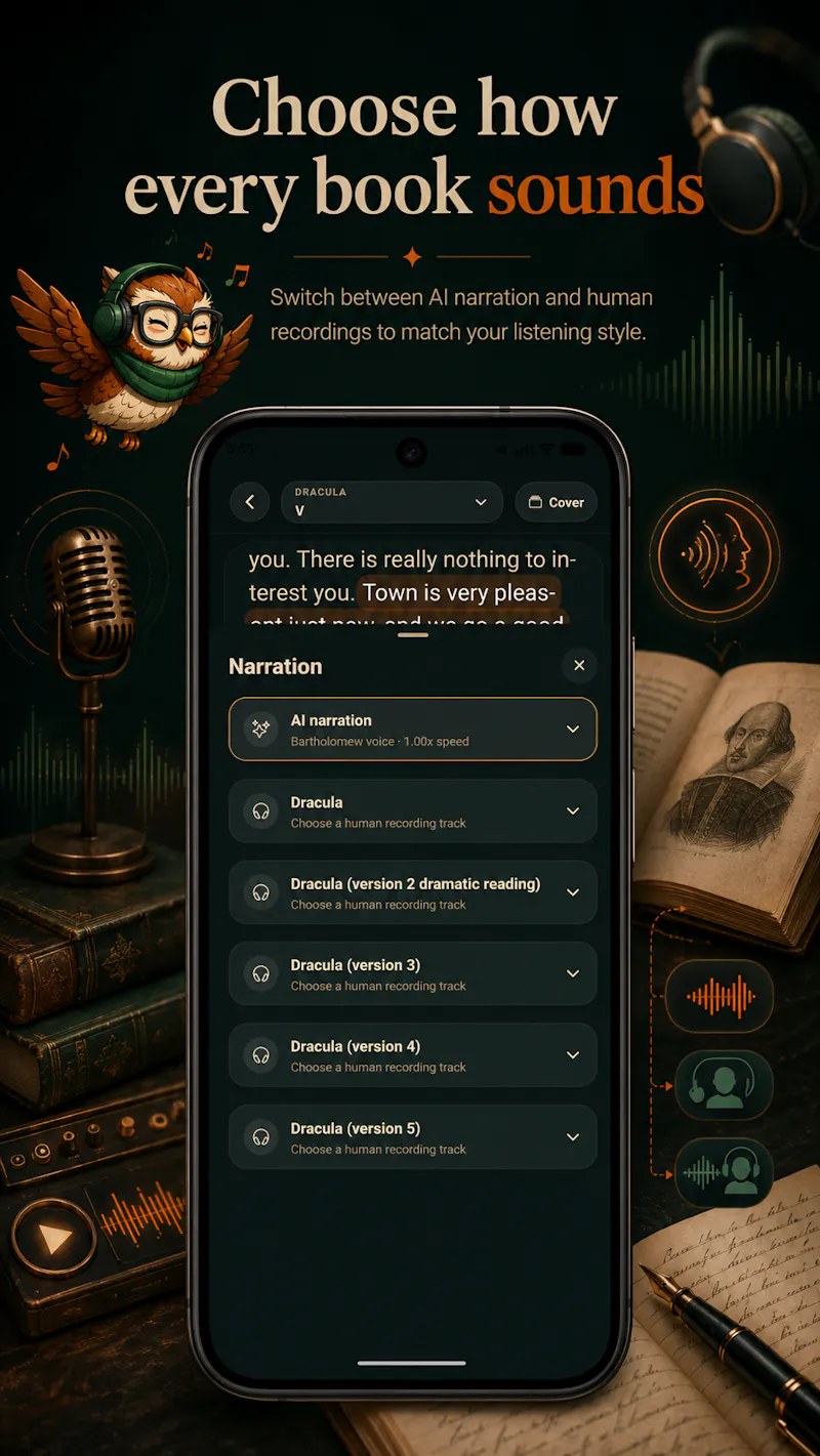 Mimesa AI - Audiobooks & Reader screenshot 1