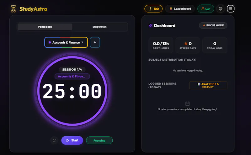 StudyAstra screenshot 2