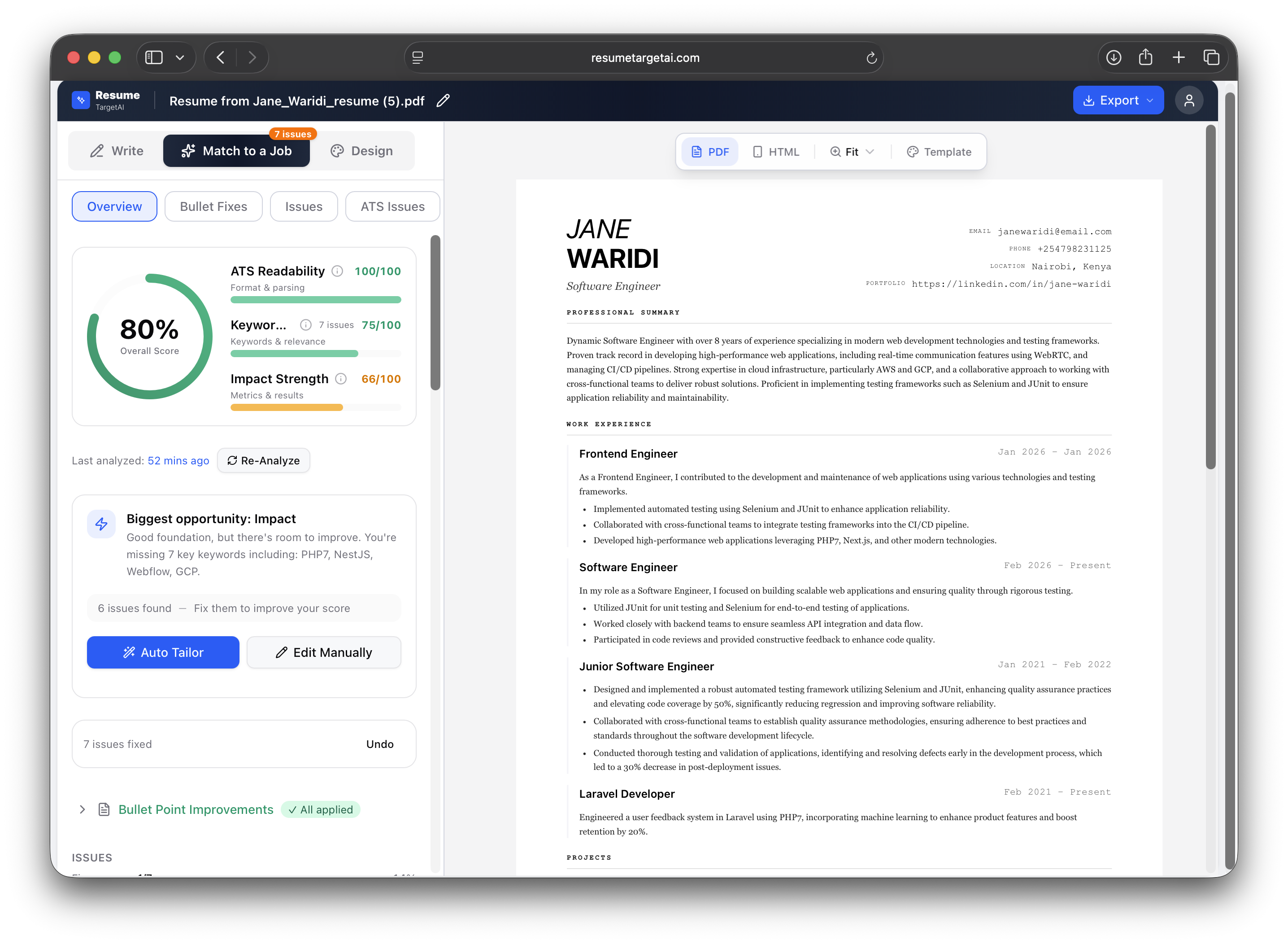 ResumeTarget AI gallery image