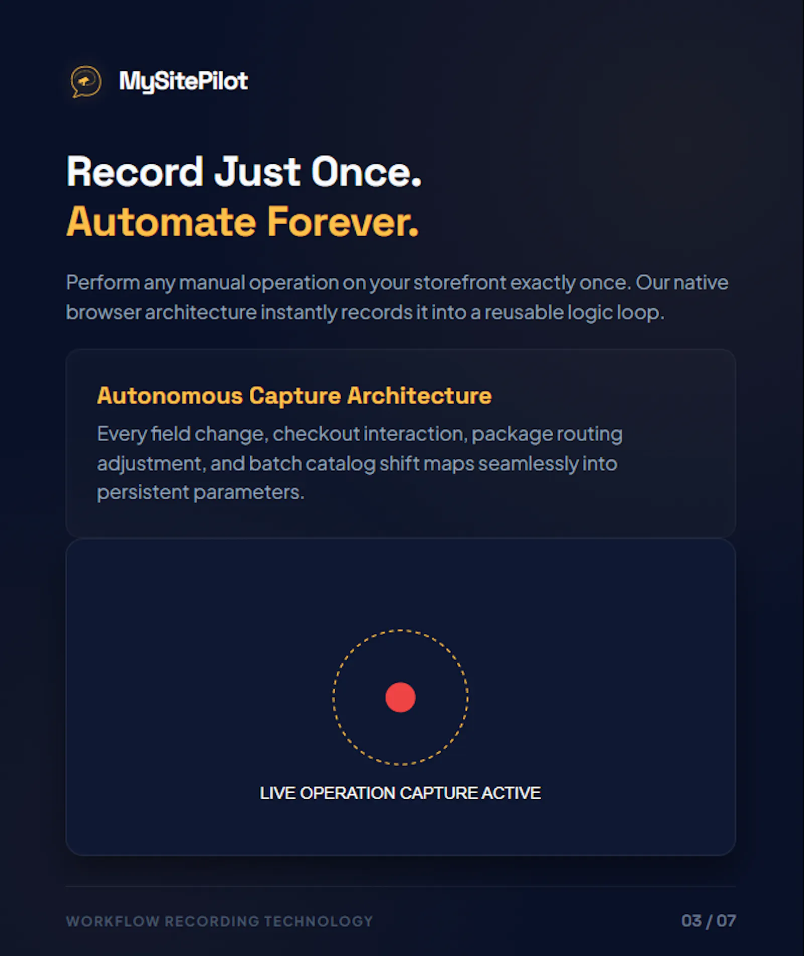 MySitePilot screenshot 2