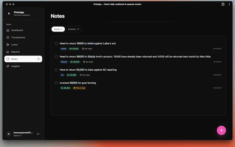 Finledge screenshot 3
