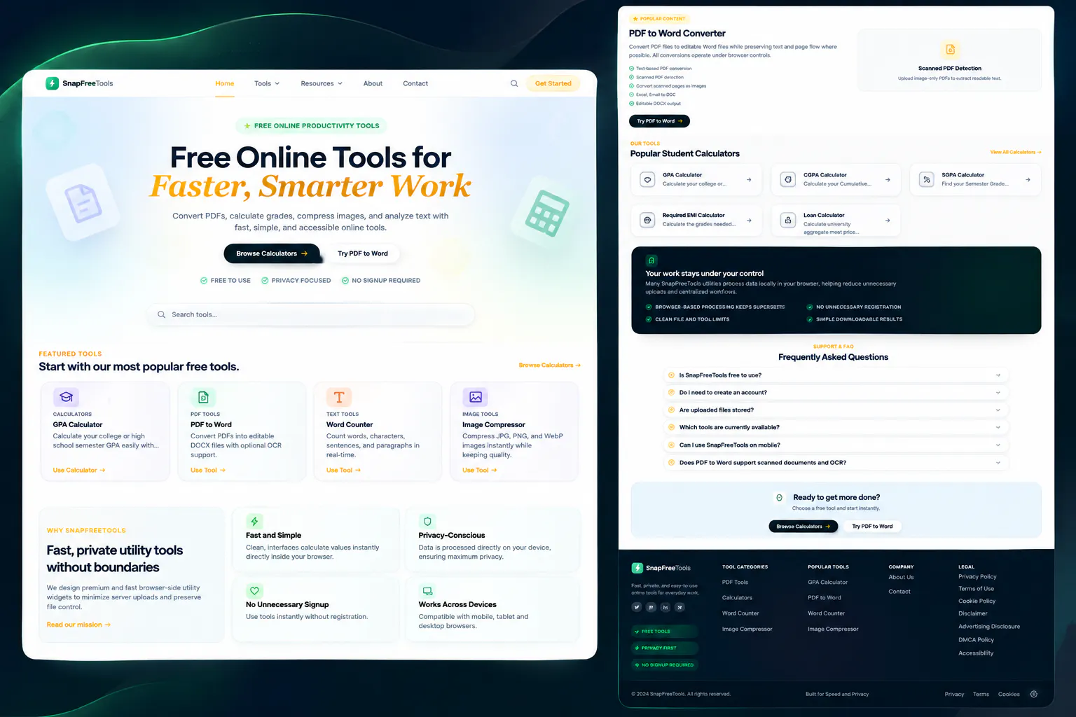 SnapFreeTools screenshot