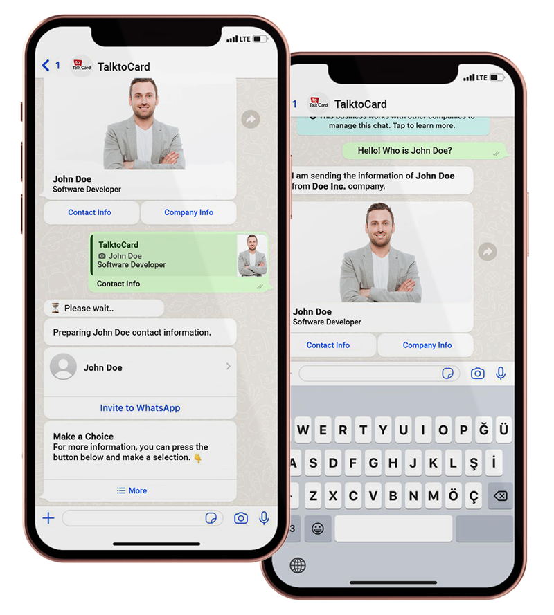 Média Parler à la carte - Carte de visite numérique de nouvelle génération basée sur WhatsApp 1