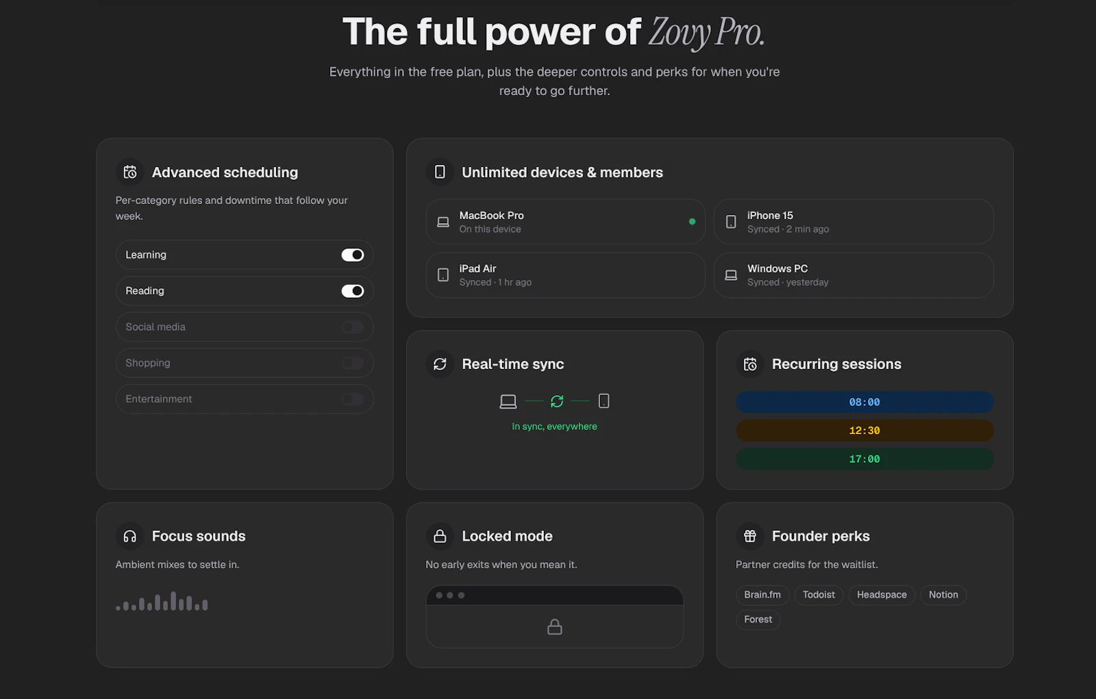 Zovy — Less screen, more life. screenshot 3