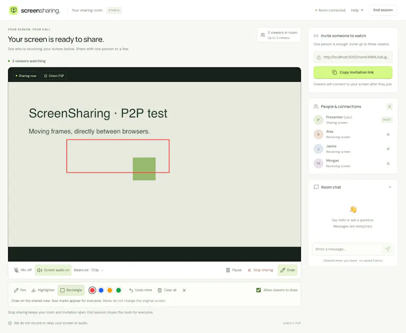 ScreenSharing screenshot 2