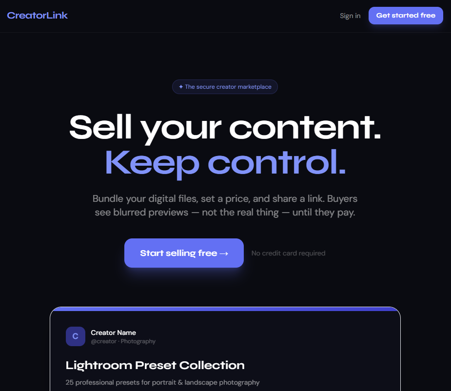CreatorLink gallery image
