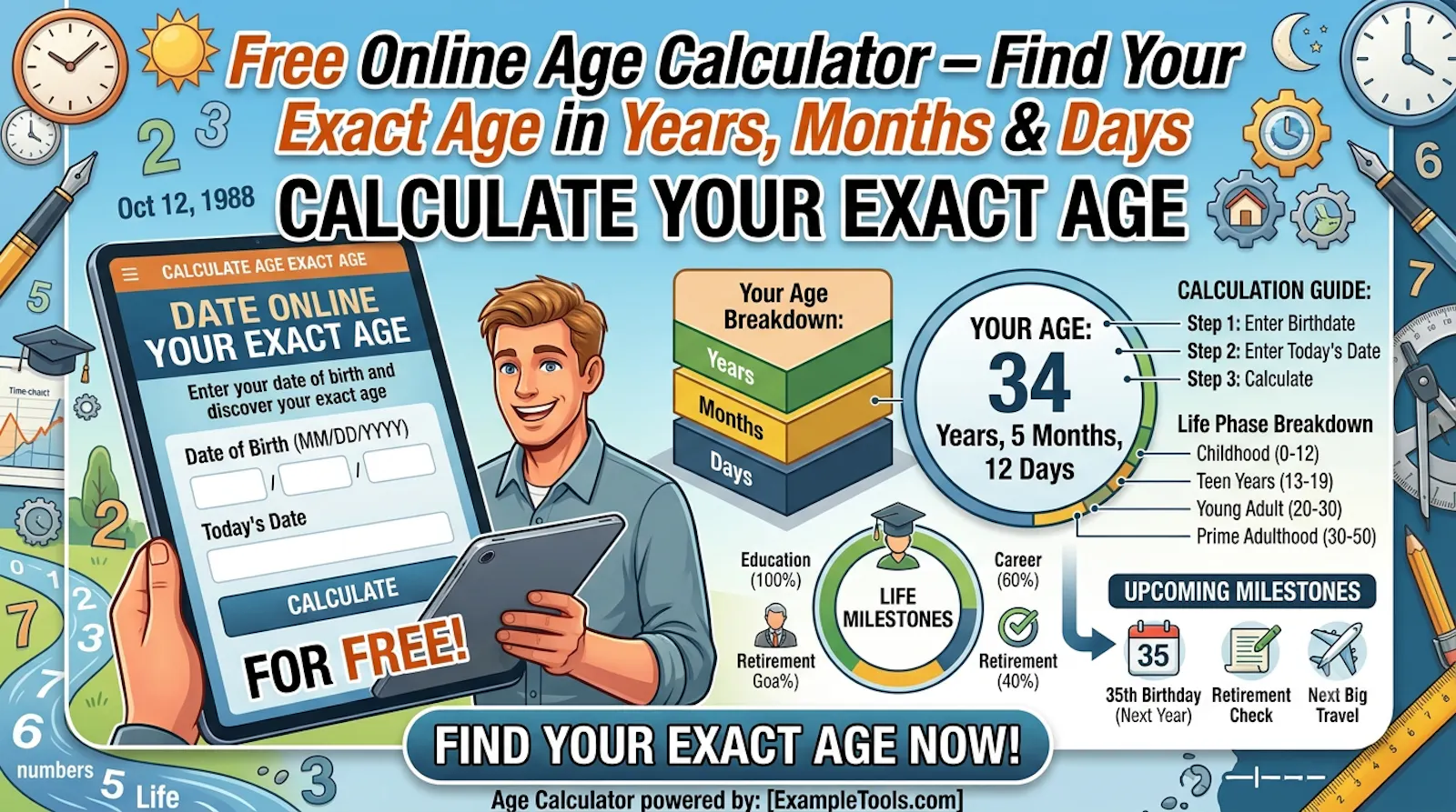 Chronological Age Calculator screenshot 3