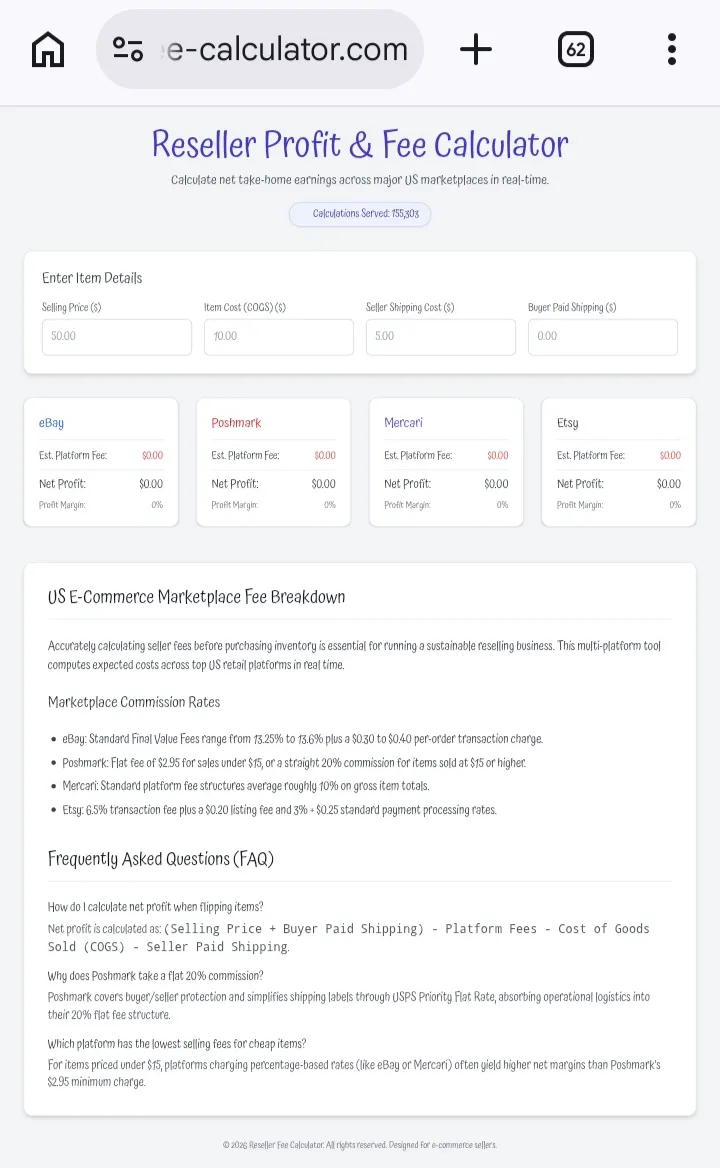 Reseller Fee Calculator gallery image
