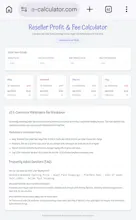 Reseller Fee Calculator gallery image