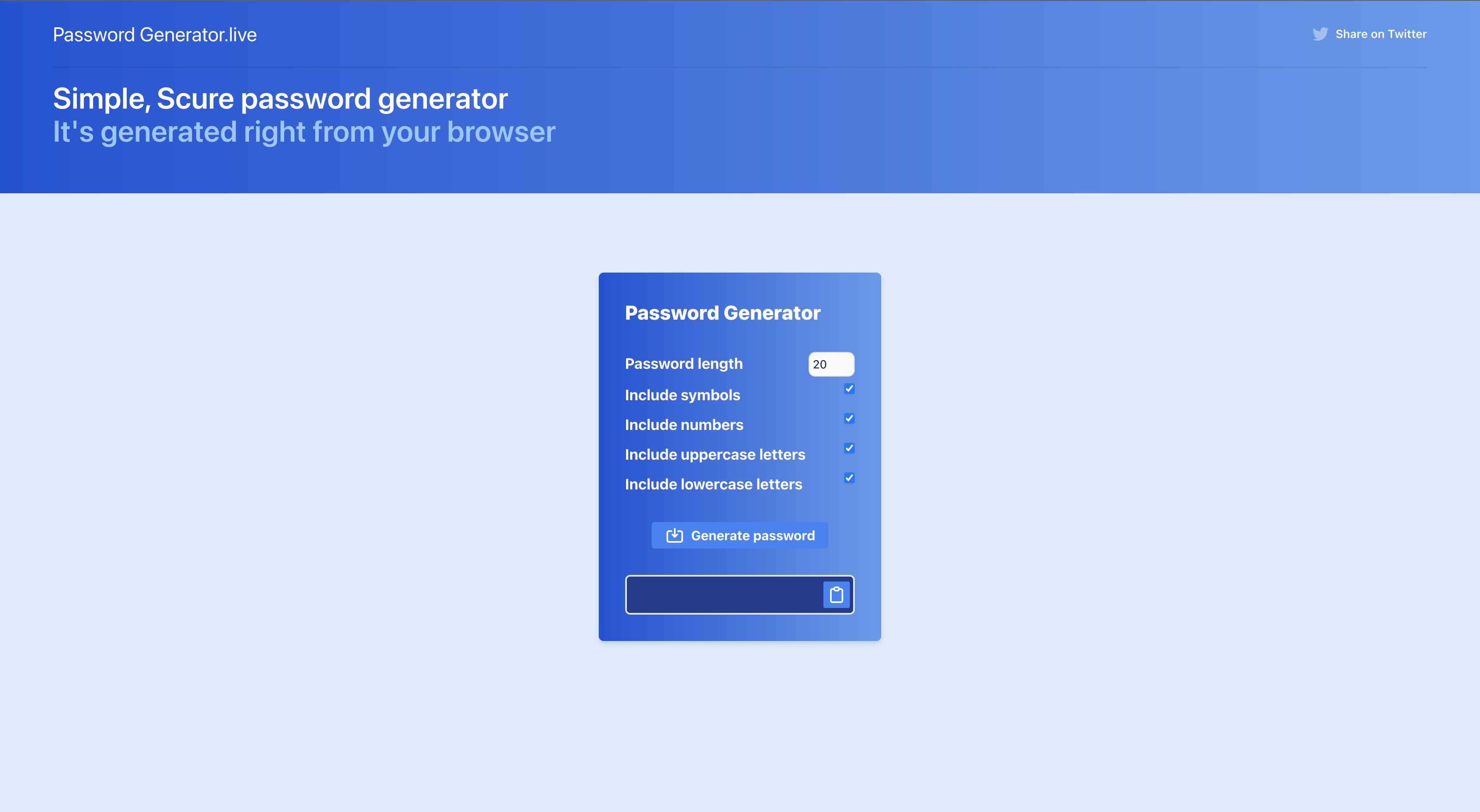 Password Generator