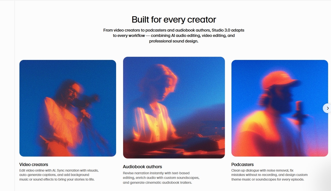 Elevenlabs Studio 3.0 - I migliori modelli audio AI in un potente editore media 4