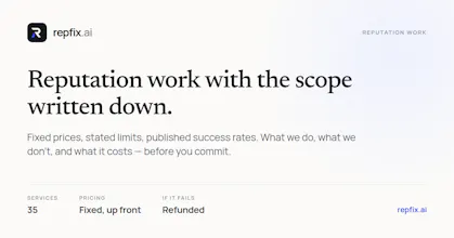 RepFix ā AI Advisor for ORM and PR gallery image