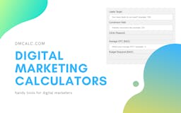 DMCalc - Digital Marketing Calculators media 1