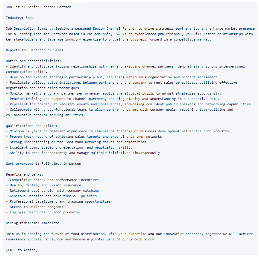 Job Description Generator gallery image