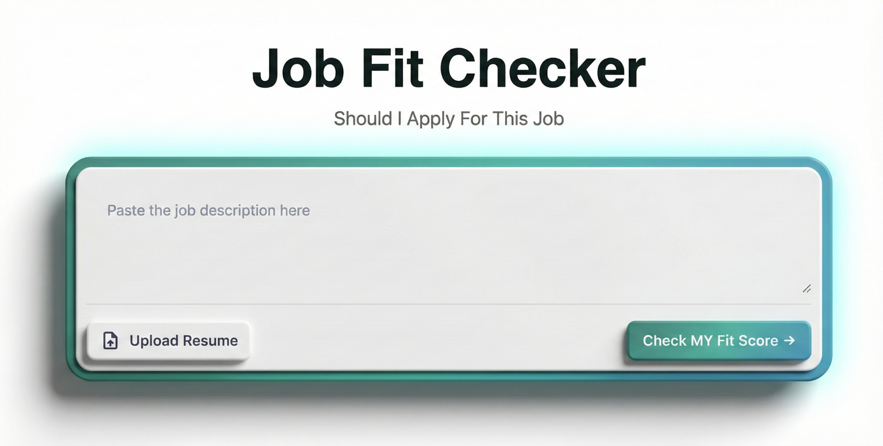 Job Fit Checker by KudosWall - Main product screenshot demonstrating key features and user interface