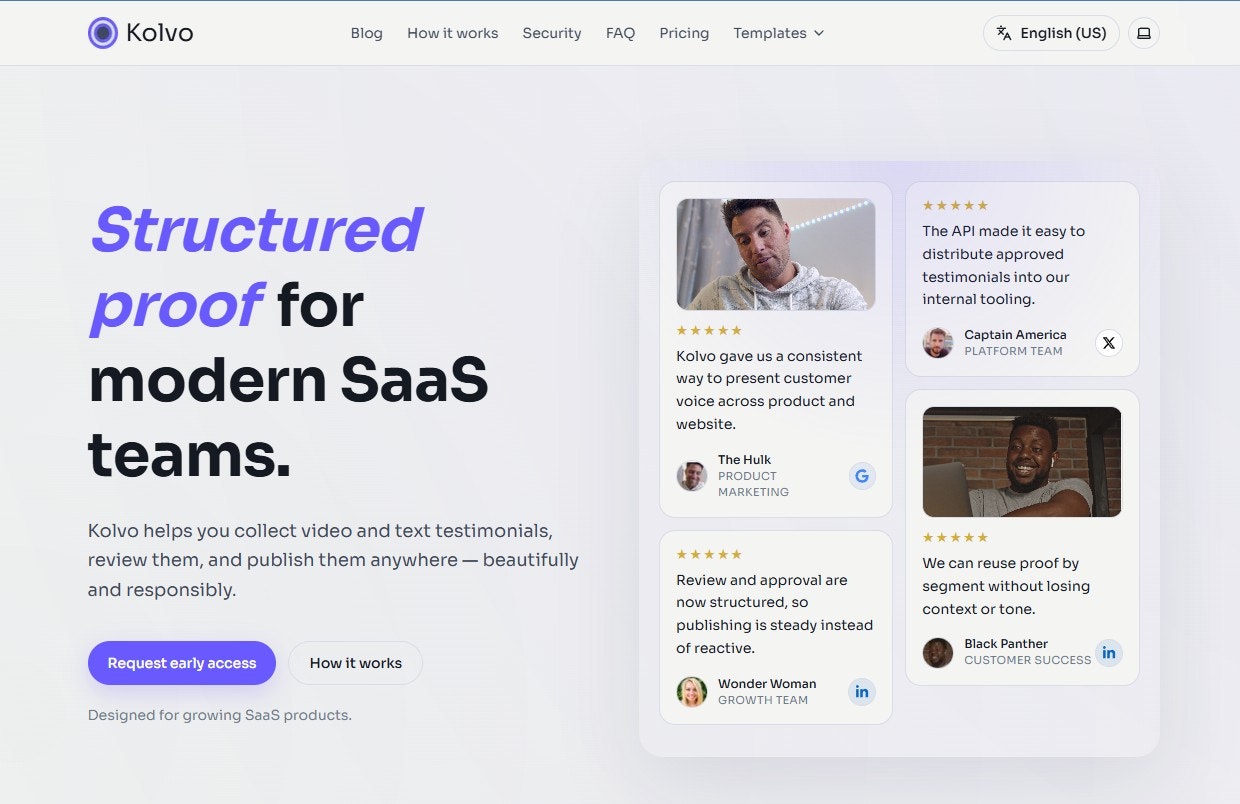 Kolvo - Main product screenshot demonstrating key features and user interface
