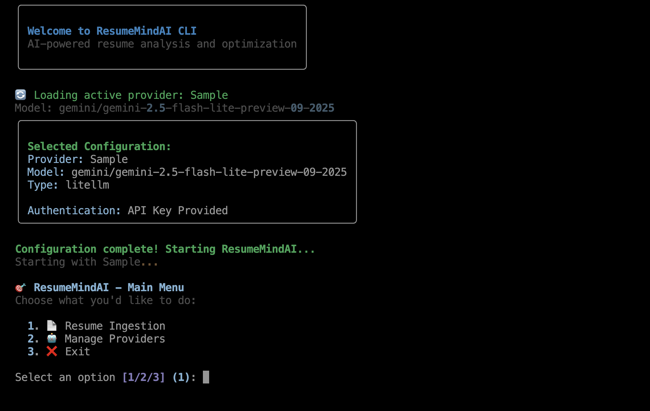Resume Mind AI CLI gallery image
