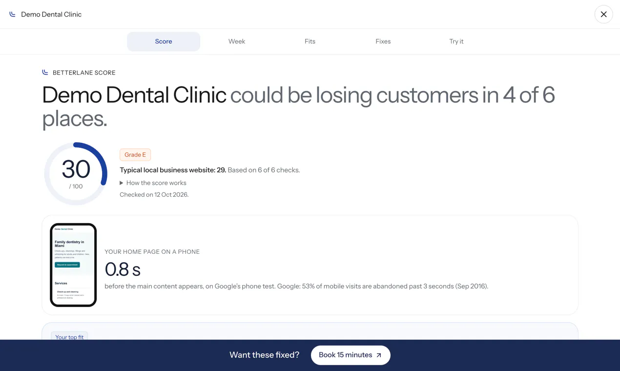 Betterlane Free AI Audit gallery image