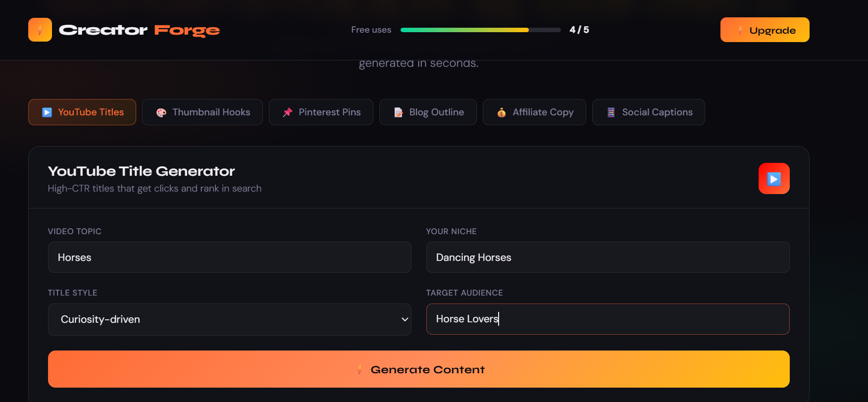ContentBlaster.ai - Screenshot 3 showing product features and functionality