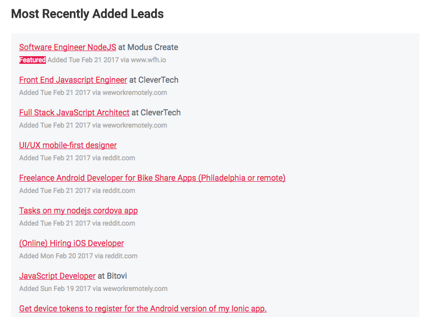 Freelance Dev Leads gallery image