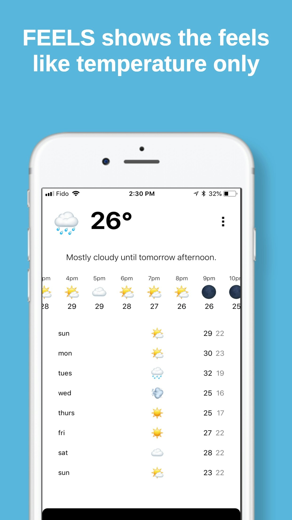 FEELS Snapchat Weather App gallery image