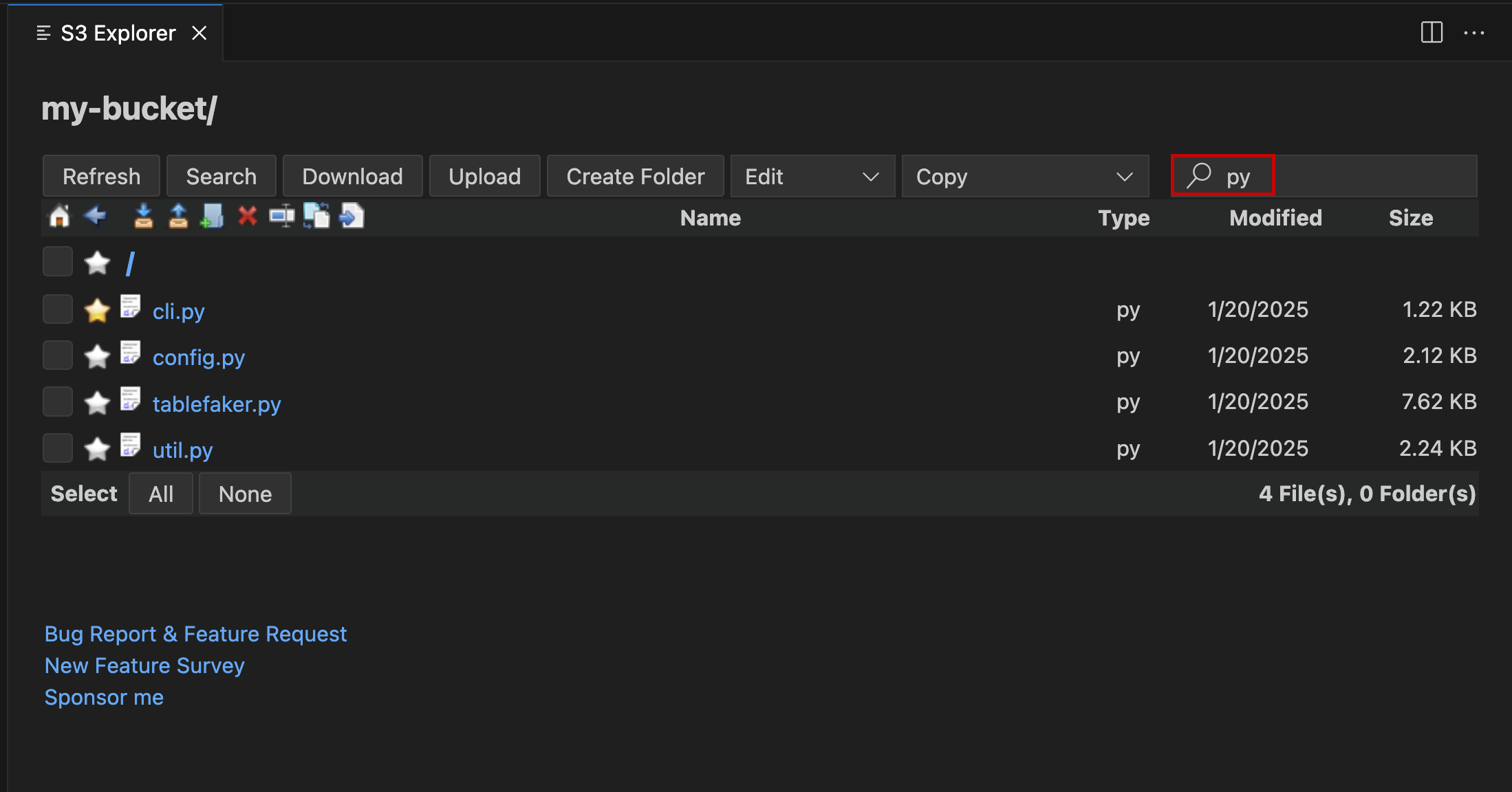 AWS S3 Extension for Visual Studio Code gallery image